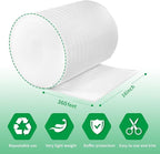 Moving Supplies, Foam Wrap Roll 16" Wide x 360' Length, For Protecting Fragile Articles,Furniture,Transportation Packing,Stuffing of Carton,with 60 Fragile Stickers