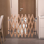 43-inch Wide 18-inch Tall Dog Gate Wood Pet Gate for House Doorway Stairs Patio Yard Puppy Foldable Fence Fences for Dogs Indoor