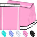 Large Poly Mailers 19x24 Inch 100 Pack, Shipping Bags for Clothing with Self-Sealing Tear-Resistant, Waterproof Poly Bags, Mailing Envelopes for Small Business (Pink)