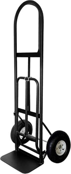 Olympia Tools 800 Lb Sack Hand Truck with Folding Nose, D Handle and 10" Pneumatic Wheels for Home and Office Use
