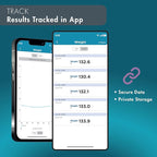 Trackstar Smart Digital Weight Scale | 440 lb Weight Capacity | Trackstar Monitoring App | Bluetooth iOS & Android Compatible | Measure, Track, and Share Results