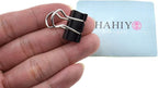 HAHIYO Binder Clips Paper Clamps Spring Steel Sturdy Small 0.75 inches Width 0.28 Inch Capacity No Sharp Edges Heavy Duty Tight Grip Reusable Black Metal Bright Finish for Home Office School 30 Pack
