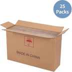Hoikwo 9x5x4 Shipping Boxes Set of 25, White Corrugated Cardboard Box for Small Business for Packaging Mailing