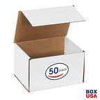 Box USA BM865 8"L x 6"W x 5"H, White (Pack of 50)