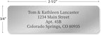 Personalized Return Address Labels, Roll of 250 Silver Foil Self-Adhesive Labels Without Dispenser, Customize with Name & Shipping Address, Colorful Images