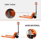 Tory Carrier Manual Pallet Jack 5500 Lb. Capacity,Industrial Pallet Truck 48 × 27 Fork Size Standard Heavy Duty Hand Trucks