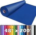 PerkHomy 48" x 2,400" (200') Blue Kraft Paper Roll for Craft Bulletin Board Paper Art Table Covering Crafting Gift Wrapping Bouquet Packing Parcel 80GSM 55LB (Blue, 48" x 200')