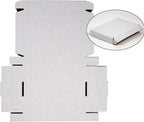 50 Pack 7x5x1 Inches Small Shipping Boxes, White Corrugated Cardboard Boxes, Moving Mailing Packing Box