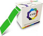 Green Rectangle Sticker Labels 3×2 Inch Vinyl Stickers Color Coding Name Tags Roll Removable Waterproof 300 per Dispenser Box