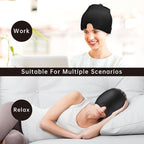 Migraine Relief Cap Headache Relief Cap Hat Head Ice Pack Wrap Migraine Cold Cap Ice Hat for Migraines Headache Tension Stress Hangover Cap Ice Beanie Cooling Gel Cap Women Men Christmas Gift