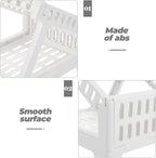 Plastic Shipping Label Rack Holder for Compatible with Thermal Barcode Printer Desktop Convenient Easy Assembly Shipping Label Stand for Office and Business Use