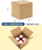 40-Pack-Small-Shipping-Boxes-6x6x6, Corrugated-Cardboard-Boxes-for-Packaging-Small-Business, Brown-Boxes-Mailers