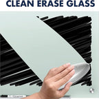 Quartet Whiteboard, Glass Dry Erase Board, Non-Magnetic, 8' x 4', Infinity Frameless Mounting, Includes Dry Erase Marker, Frosted White (G9648F)