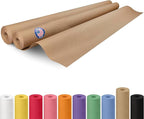 Brown Kraft Paper Roll 48" x 2160" (180 feet), Pack of 2 - USA-Made Brown Packing Paper 30lb Thickness for Moving, Shipping, Crafts/Arts - 100% Recycled Natural Wrapping Material by IDL Packaging
