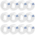 12 Rolls Clear Tape, Transparent Tape Refills for Dispenser, 1 Inch Core, 3/4 x 1000 Inches, Strong Adhesive for Gift Wrapping, Office, School, Home, Desk Supplies & Crafts