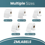 Compatible Thermal Labels Replacement for Zebra (【2.25" x 1.25"】 16 Rolls/16000Labels)