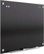Quartet Glass Whiteboard, Non-Magnetic Dry Erase White Board, 24" x 18", Infinity Frameless Mounting, Includes Dry Erase Marker, Frosted White (G2418F)