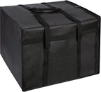musbus Pizza Carrier Insulated Bags Large for Deliveries, Insulated Pizza Carrier Delivery Bag 20 x 20 inch inches Food Bag for Personal and Professional Use (Black), Black, 20W x 20D x 14H, Modern