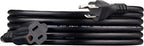 Amazon Basics Extension Cord, 10 Ft, 3 Prong Outlet Extender, Indoor Extension Cord, 13 Amps, 125V, Black