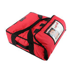 Insulated Food Delivery Bag Pizza Delivery Bags Professional Pizza Warmer Carrier Bags Moisture Free for Three 16" Pizza (PB03-0016-RED)