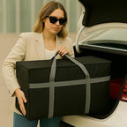 musbus Insulated Food Delivery Bag Cooler Bags Keep Food Warm Catering Therma for doordash Uber Eats Catering Shopper hot BLACK travel grocery pizza portable beach soft sided