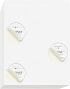 NextDayLabels - 2.5 Inch Round Sticker Labels (3000 Total) - Matte White Blank Laser/Inkjet Printer Labels - Circle Stickers (250 Sheets, 12 Per Sheet)