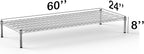 24''W x 60''L x 8''H Chrome Plated Wire Dunnage Rack | Off The Floor Storage