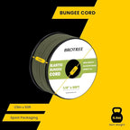Bungee Cord Elastic Shock Cord 1/8" x 50' Bungee Rope for DIY, Tie Downs, Kayak and Outdoor - Army Green