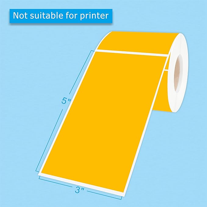 PARLAIM 3 x 5 inch Rectangle Sticker Labels Adhesive Color Code Stickers, 250PCS Inventory Label Tags for Business, School, Fluorescent Orange