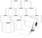 L LIKED 2" x 1" Direct Thermal Labels, Permanent Adhesive Barcode Adress Labels & Compatible with Rollo, Zebra and Other Desktop Printers (12 Rolls, 15600 Labels)