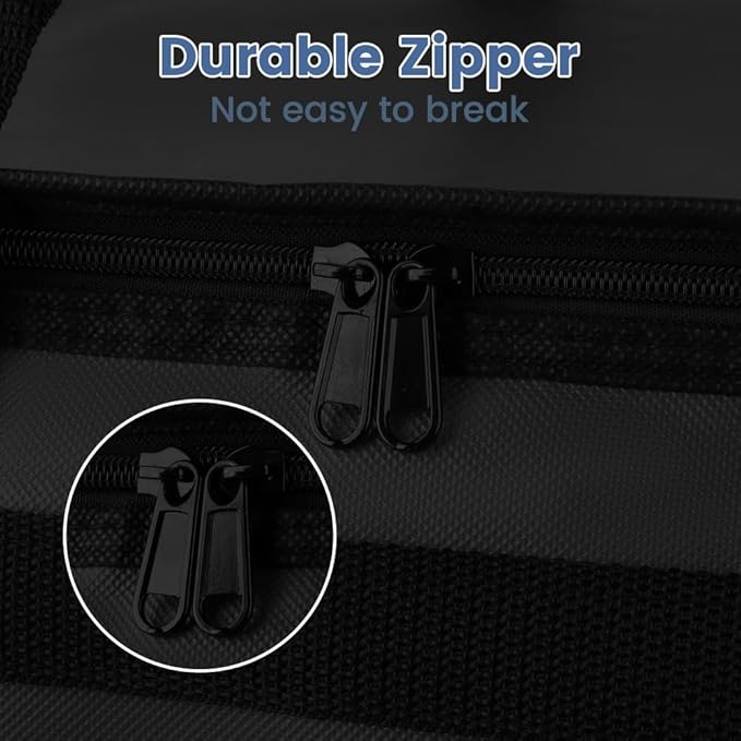 Cooler Insulated Food Delivery Bag & Drink Carrier with Hard Bottom, XXX-Large Pizza Bags for Doordash/Uber Eats, Grocery Catering Travel Thermal Frozen Carrier, Cold Warmer Accessories for Door Dash
