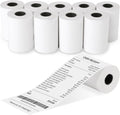 (10 Rolls) 2 1/4 x 50 Thermal Receipt Paper Rolls, POS Cash Register Paper Rolls, BPA Free 2.25x50ft Long Per Thermal Paper Receipt