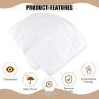 Cholemy 400 Pcs 9.5 x 12 in Clear Packing List Envelopes Shipping Pouches Mailing Shipping Label Sleeves Clear Adhesive Pockets Protectors Slip Envelope Pouches Holders Cover Enclosed Bag for Packing
