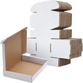 RLAVBL 12x9x2 Shipping Boxes Set of 25, White Corrugated Cardboard Box for Packing, Mailing, Business
