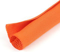 3/16 inch Split Braided Cable Management Sleeve for USB Cable Power Cord Audio Video Cable, Wire Loom Cord Protector from Cat Dog Chewing (Orange, 10FT)
