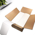 RyhamPaper 4" x 6" Fanfold Direct Thermal Labels - White Shipping Mailing Postage, Perforated, Permanent Adhesive 2000 Per Stack (8 Stacks-16000 Labels)