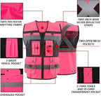 Safety Vest High Visibility Reflective Construction Vest for Men Women