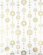 Inspired Mailers - Large Poly Mailers 14.5 x 19-50 Pack - Snowflake Baubles (Gold) - Holiday Shipping Bags - Large Mailing Envelopes - Christmas Shipping Envelopes