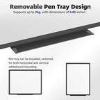 VUSIGN 36'' x 24'' Magnetic White Board for Wall, Dry Erase Board with Black Aluminium Frame, Hanging Whiteboard for Office, Home, Meeting - Accessories Included