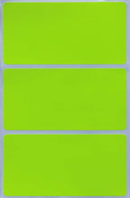 Royal Green Rectangular Stickers Color-Coding Labels for Organizing, Moving, and Storage Boxes 4" x 2" Stickers to Write On Name Tags, 150-Pack (Neon Yellow)