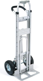 Global Industrial Aluminum 3-in-1 Convertible Hand Truck with Pneumatic Wheels