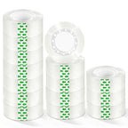 15 Rolls Transparent Tape Refills, Clear Tape, Gift Wrap Tape 3/4 Inch x 1000 Inch, Clear Tape Refill Rolls for Gift Wrapping, Home, School Office Supplies