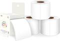 PARLAIM 3 X 5 Inch 4Rolls/1000 Per Rectangle Inventory Color Coding Labels,Roll Square Label Stickers for Home (White)