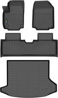 Automotive Floor Mats & Cargo Liner for Chevrolet Equinox 2025 2026 (Not EV) & GMC Terrain 2025 2026 All Weather Protection Full Set- Black