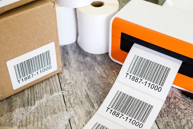 Premium Label Supply 4" x 3" Direct Thermal Labels - 500 Labels per Roll - 1'' Core - 20 Rolls - 10,000 Labels