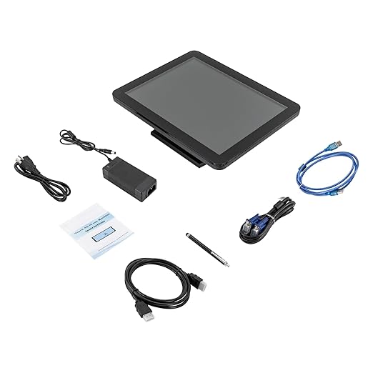 Label Printing Scale, Commercial Food Scale with Label and Receipt Printer, Electronic Weight Scale for Retail Store & Supermarket, Dual LCD Displays