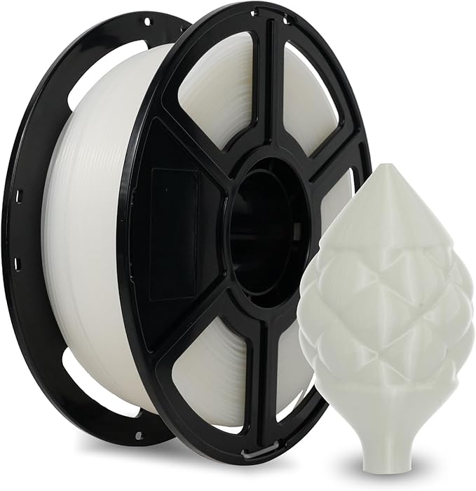 FLASHFORGE ABS Pro Filament 1.75mm Natural, 3D Printer Filament 1kg (2.2lbs) Spool-Dimensional Accuracy +/- 0.02mm, Hot Deformation Below 90℃, Great for Printing Heat-Resistant Functional Parts