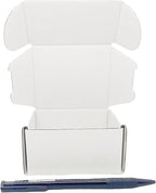 4x3x2 inch Small White Mailers Boxes Recyclable Corrugated Gift Box for Packaging Shipping Set of 10