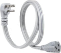 KUNCAN Appliance Power Extension Cord - 3 Prong Flat Wire SPT-3 14 AWG Heavy Duty Male to Female Extender Low Profile Grounded Cable for Major AC Unit, Air Conditioner, Refrigerator, Heater (1 Feet)