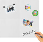 Whiteboard with Adhesive for Tile Wall,White Magnetic Receptive Sheet Metal Board,Small 8X8 Writing Board,8 Pack